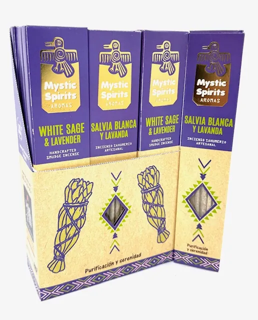 Kadzidełka MYSTIC SPIRITS White Sage Lavender (biała szałwia i lawenda) - 17g