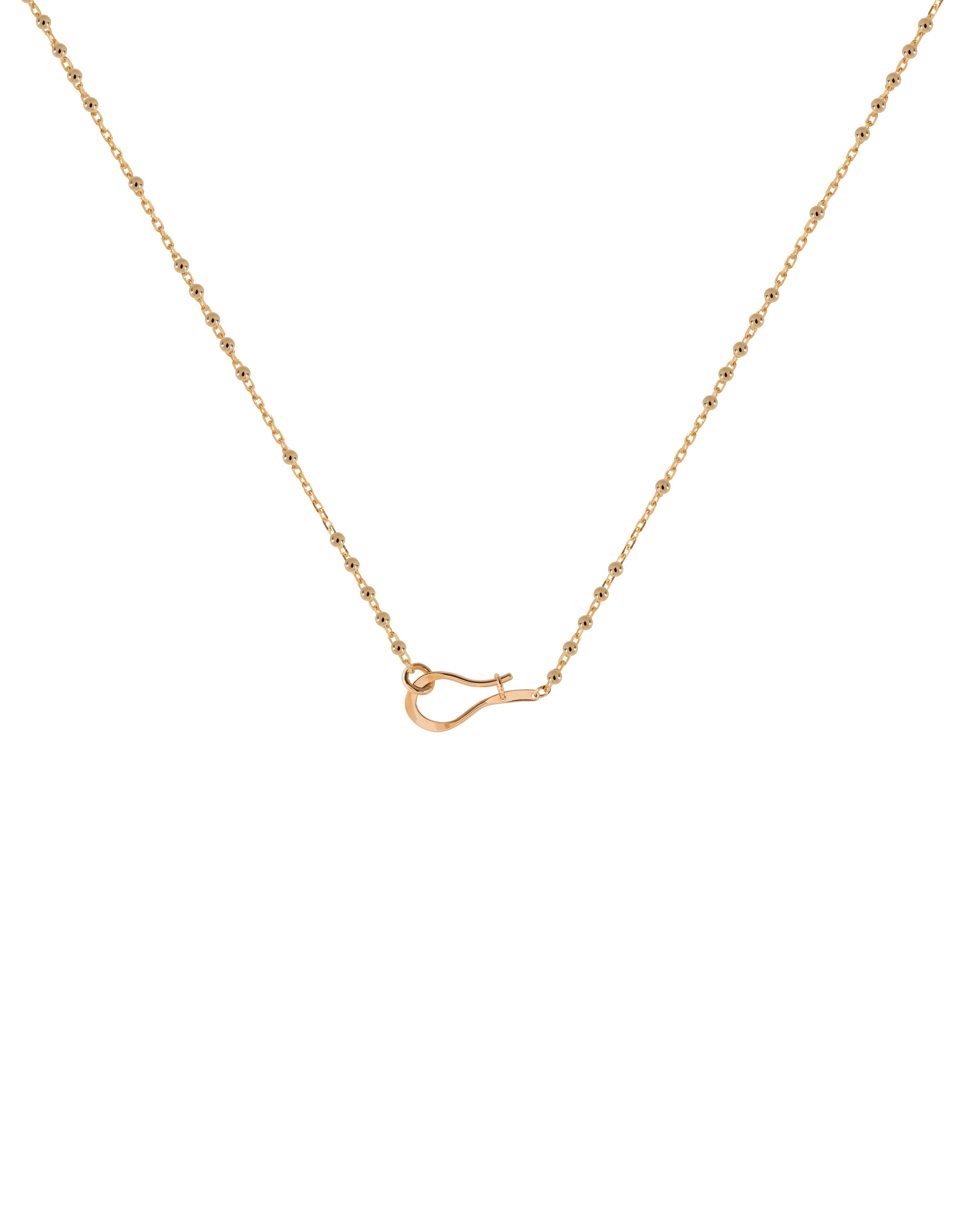 Dotted Necklace - łańcuszek ozdobiony kuleczkami z autorskim zapięciem, 48