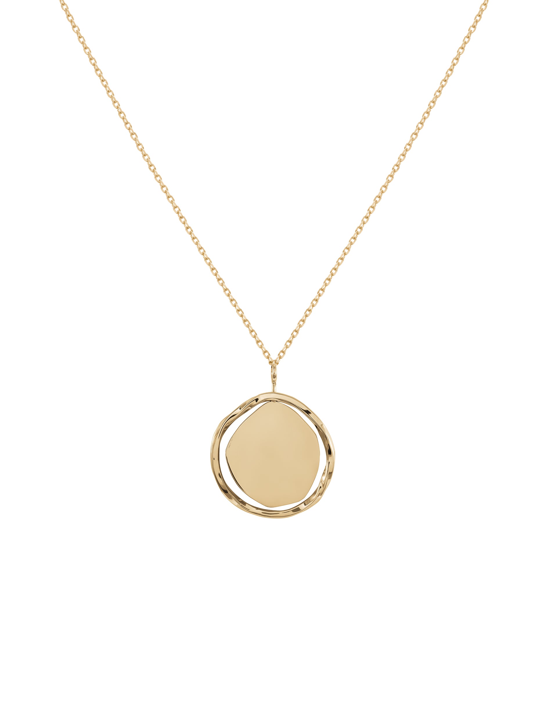 Wabi Necklace N°2 - naszyjnik z zawieszką o nieregularnym kształcie, 45