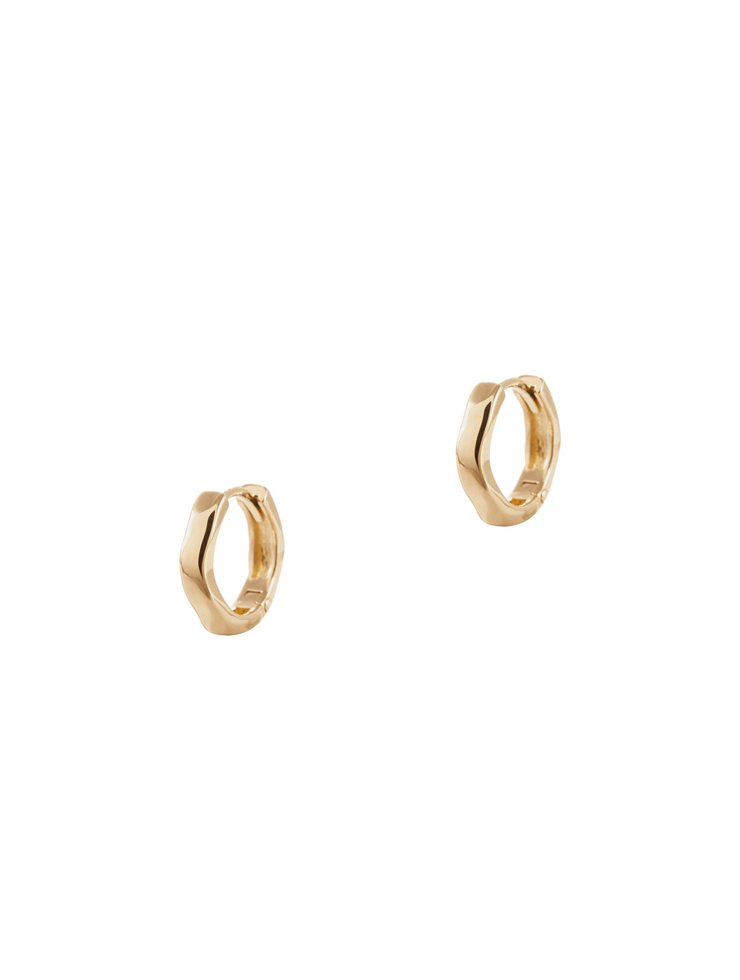 Fico Earrings N°1 - kolczyki kółeczka o lekko nieregularnym kształcie