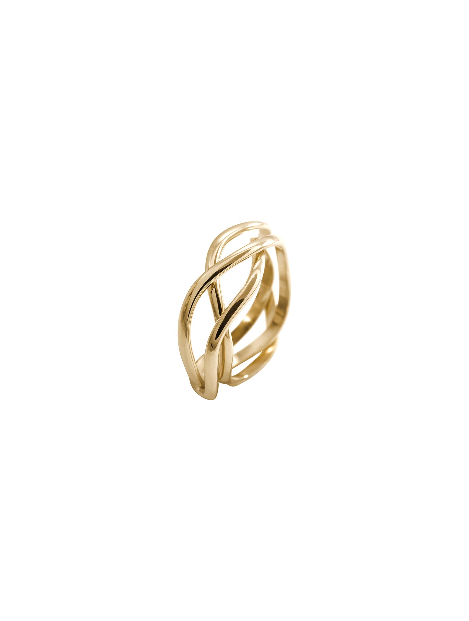 Nila Ring N°3 - łączony pierścionek o falującej formie, 14