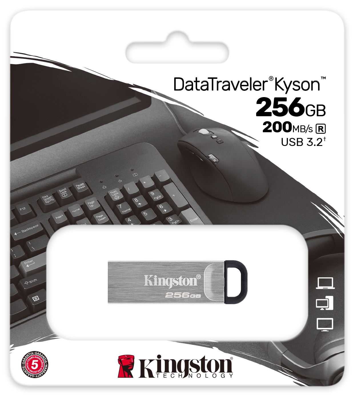 KINGSTON USB 3.0 Pendrive 256GB DTKN/256GB - Henryx24