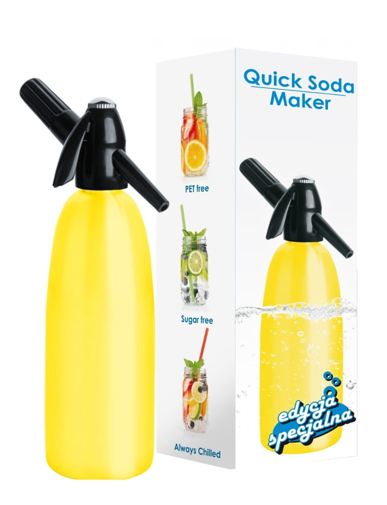 ART Saturator 1L QUICK SODA SA01J ŻÓŁTY Syfon - Henryx24