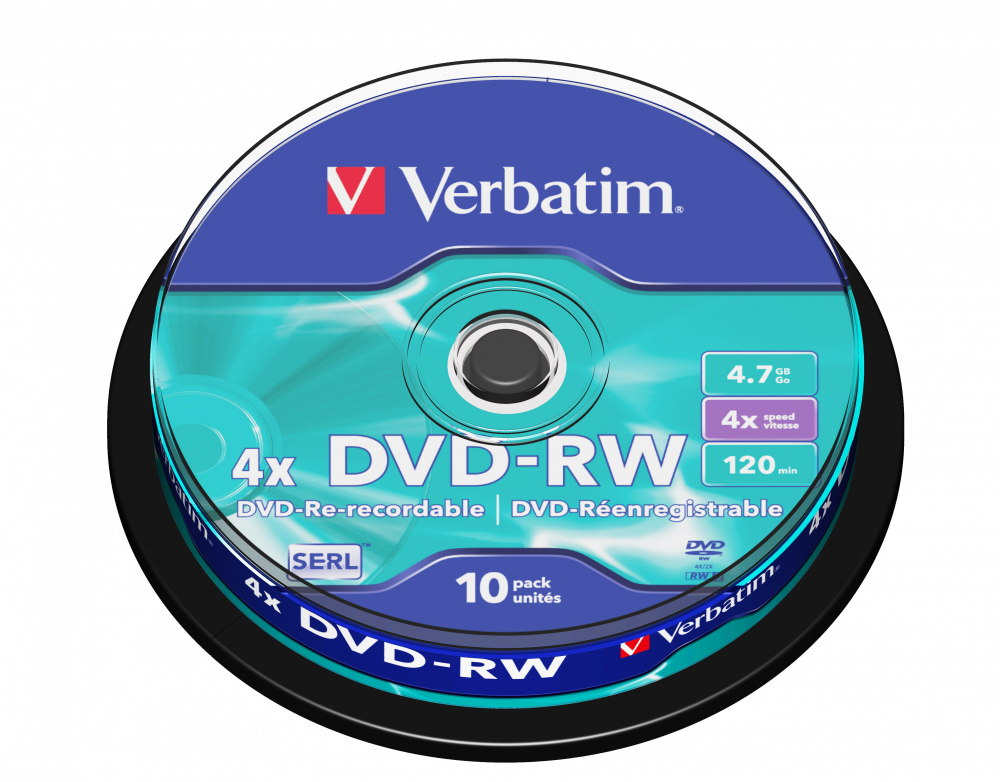 Verbatim DVD-RW x4 4,7GB c-10 43552 - Henryx24