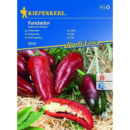 Papryka ostra chili Fundador F1 - Nasiona. Ilość w opakowaniu: 1 opak - GradinaMax