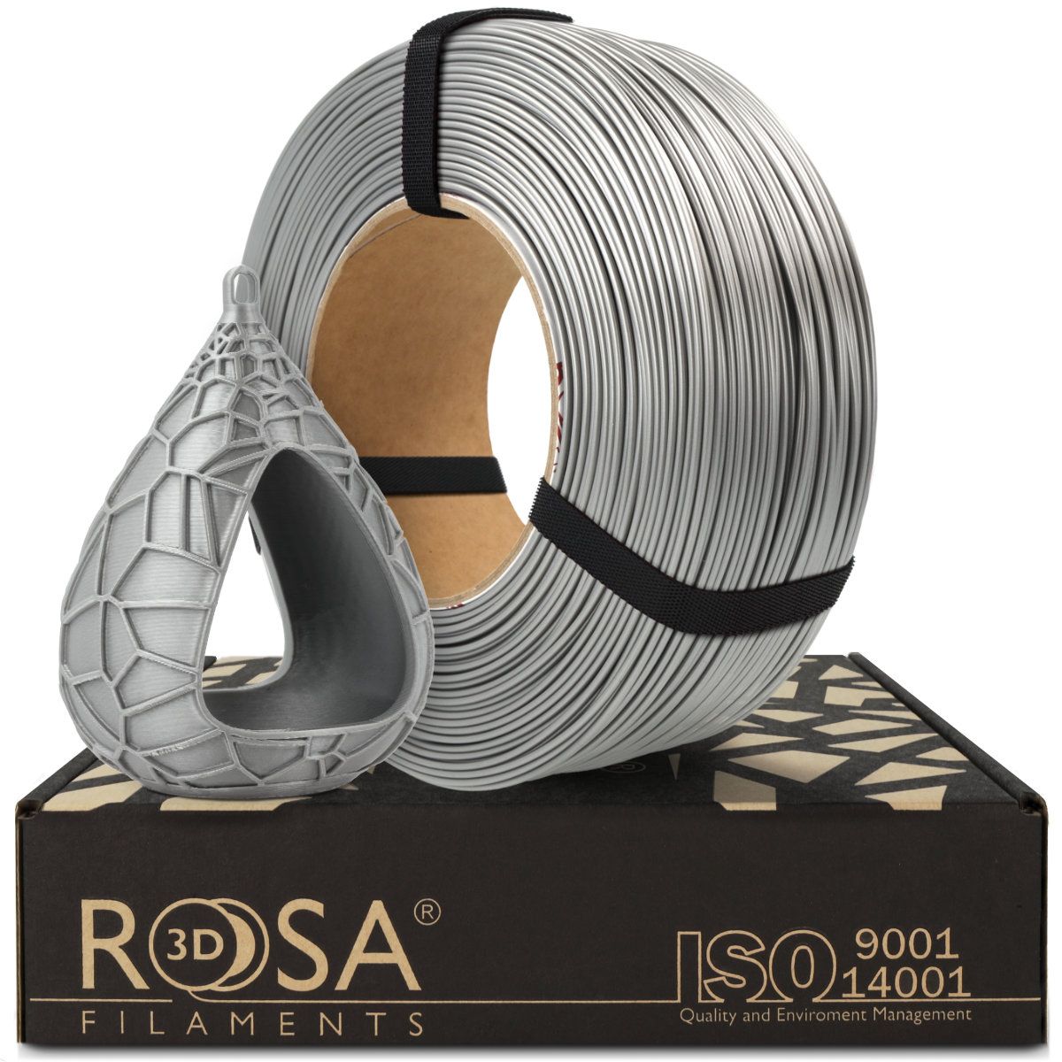 FILAMENT 3D ReFill PET-G Standard HS Aluminium (Refill 1kg / 1.75mm)