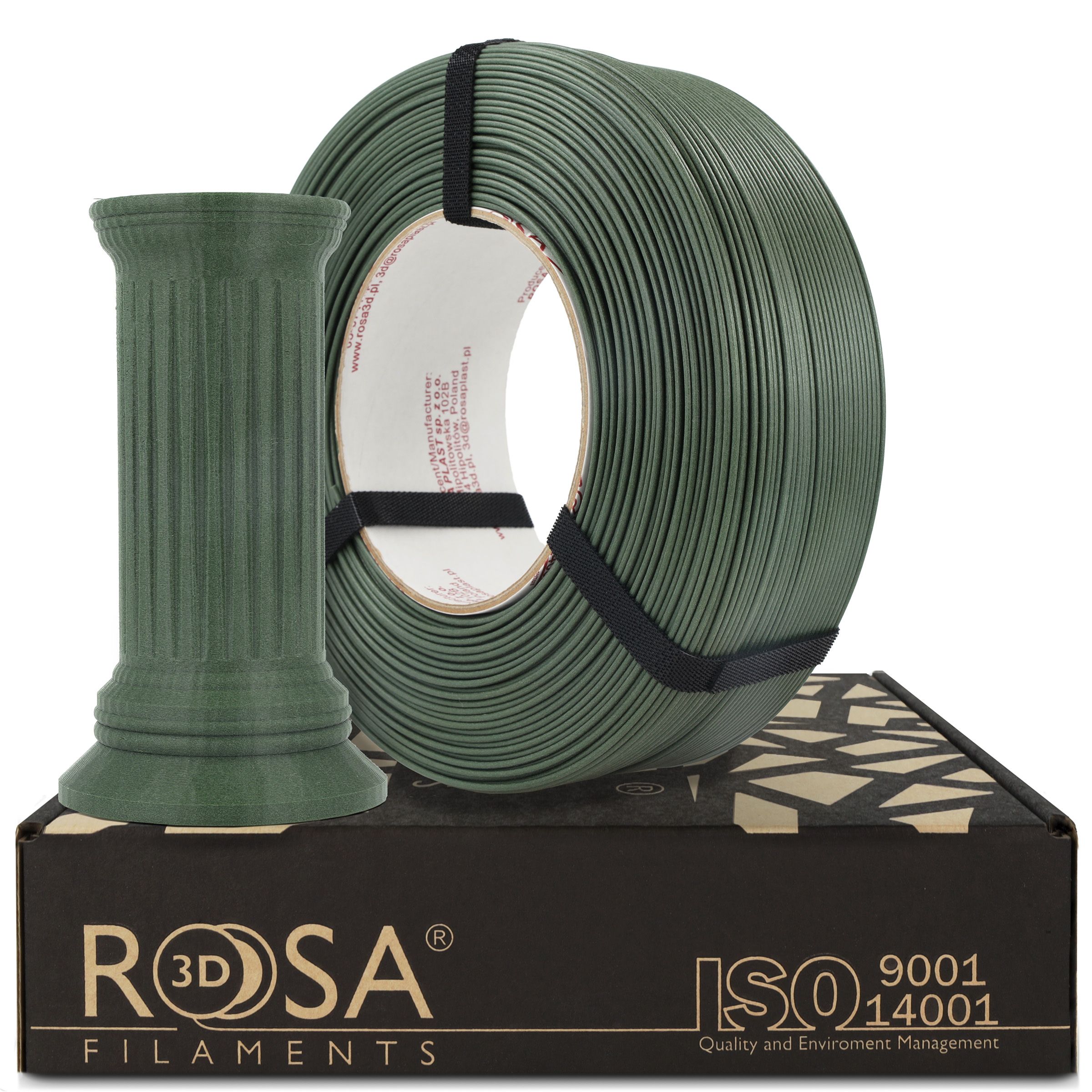 FILAMENT 3D ReFill PET-G Structure HS Forest Green (Refill 1kg / 1.75mm)