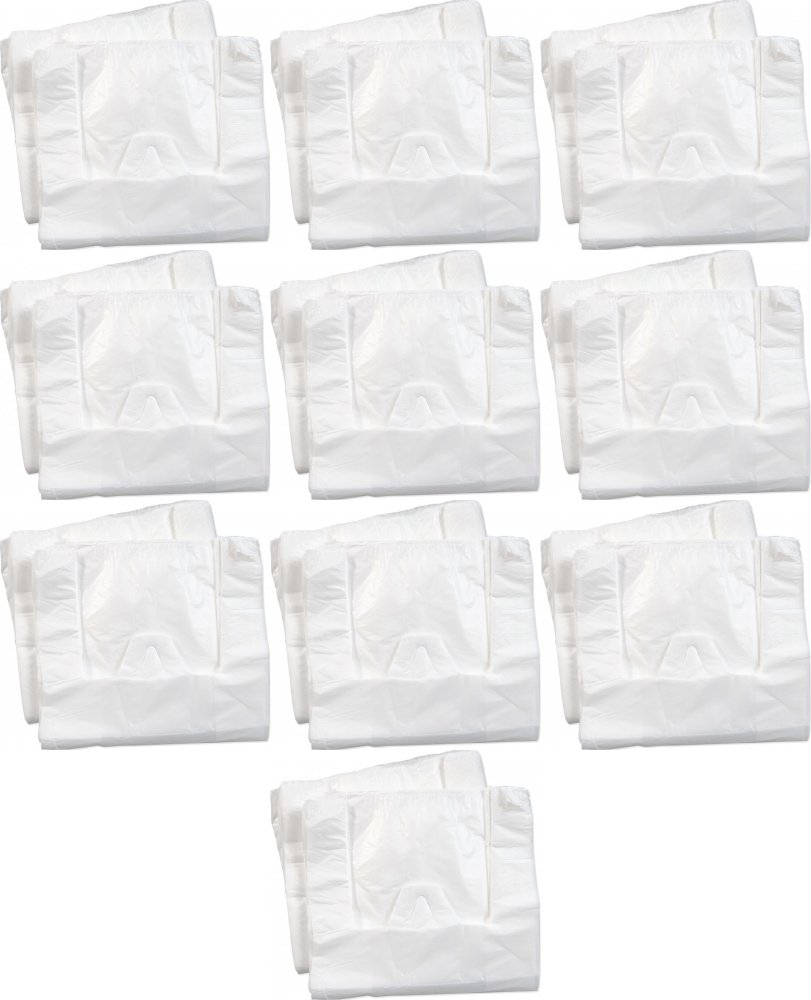 10x Reklamówki HDPE Bagstar, 30x55cm, 200 sztuk, biały