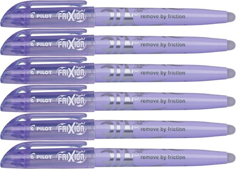 6x Zakreślacz wymazywalny Pilot, Frixion Light Soft, ścięta, 4mm, fioletowy pastelowy