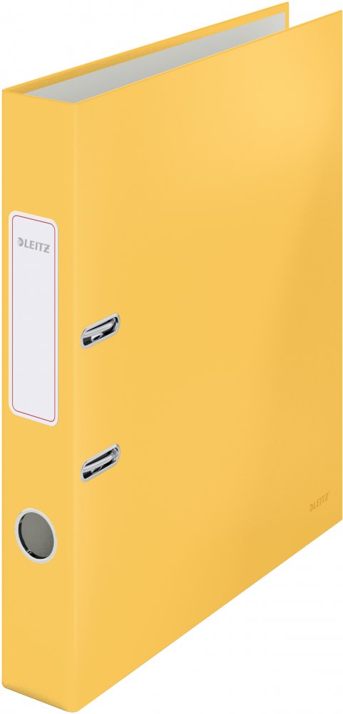 Segregator A4 Leitz 180°Cosy Soft Touch, 50mm, do 350 kartek, żółty