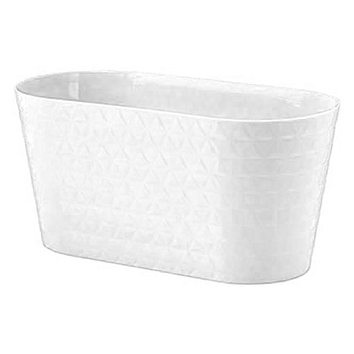 1 buc, Mască de ghiveci pentru orhidee Diamond Petit, alb, 23 cm - : Mod de ambalare: 1 buc