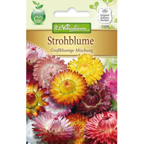 1 pac, Helichrysum cu flori mari, mix multicolor - Semințe: Mod de ambalare: 1 pac