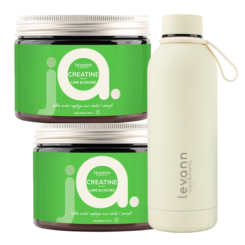 Levann “jA” Creatine Lime & Lychee x2 + butelka termiczna