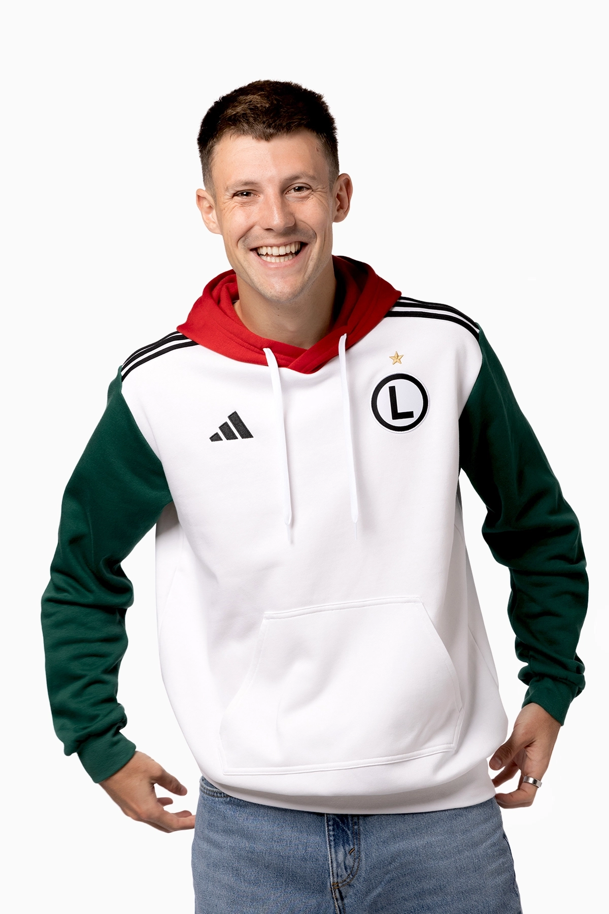 Bluza z kapturem adidas Legia Warszawa - Multikolor