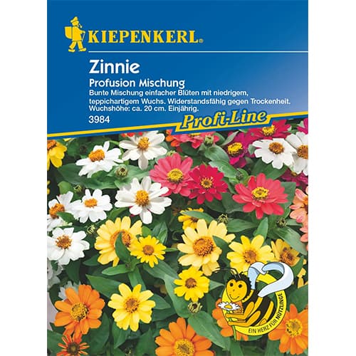 1 szt, Zinnie Profusion Mischung - Samen: Ilość w opakowaniu: 1 Stück