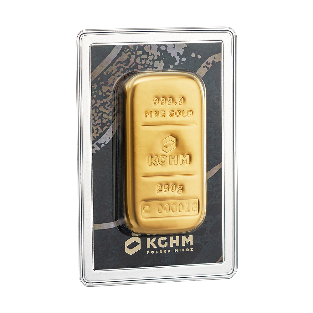 250 g Sztabka złota KGHM - wysyłka 24 h! - Mennica Skarbowa
