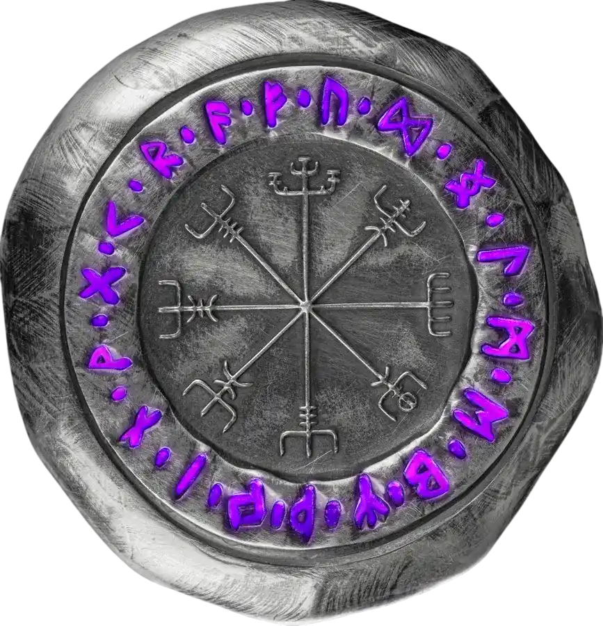 Srebrna sztabka Vegvisir 2 uncje srebra - wysyłka 24 h! - Mennica Skarbowa