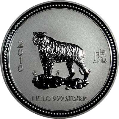 Srebrna moneta Rok Tygrysa 2007 1000 g (1 kg) - wysyłka 24 h! - Mennica Skarbowa
