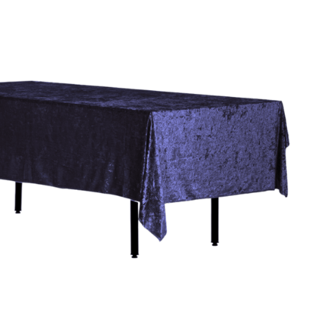 Obrus prostokątny aksamit granatowy 280x160cm welurowy