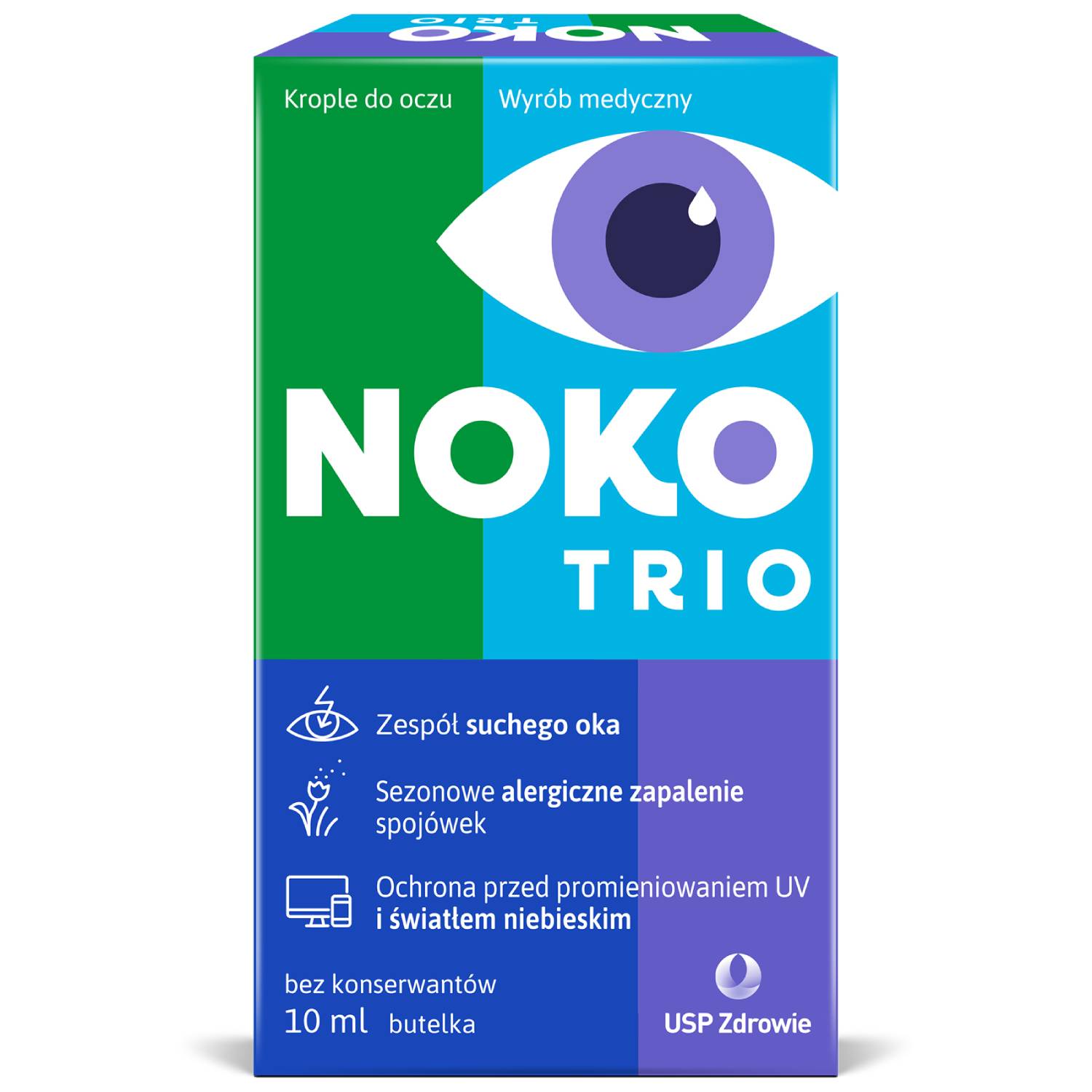 Noko trio, krople do oczu, 10 ml