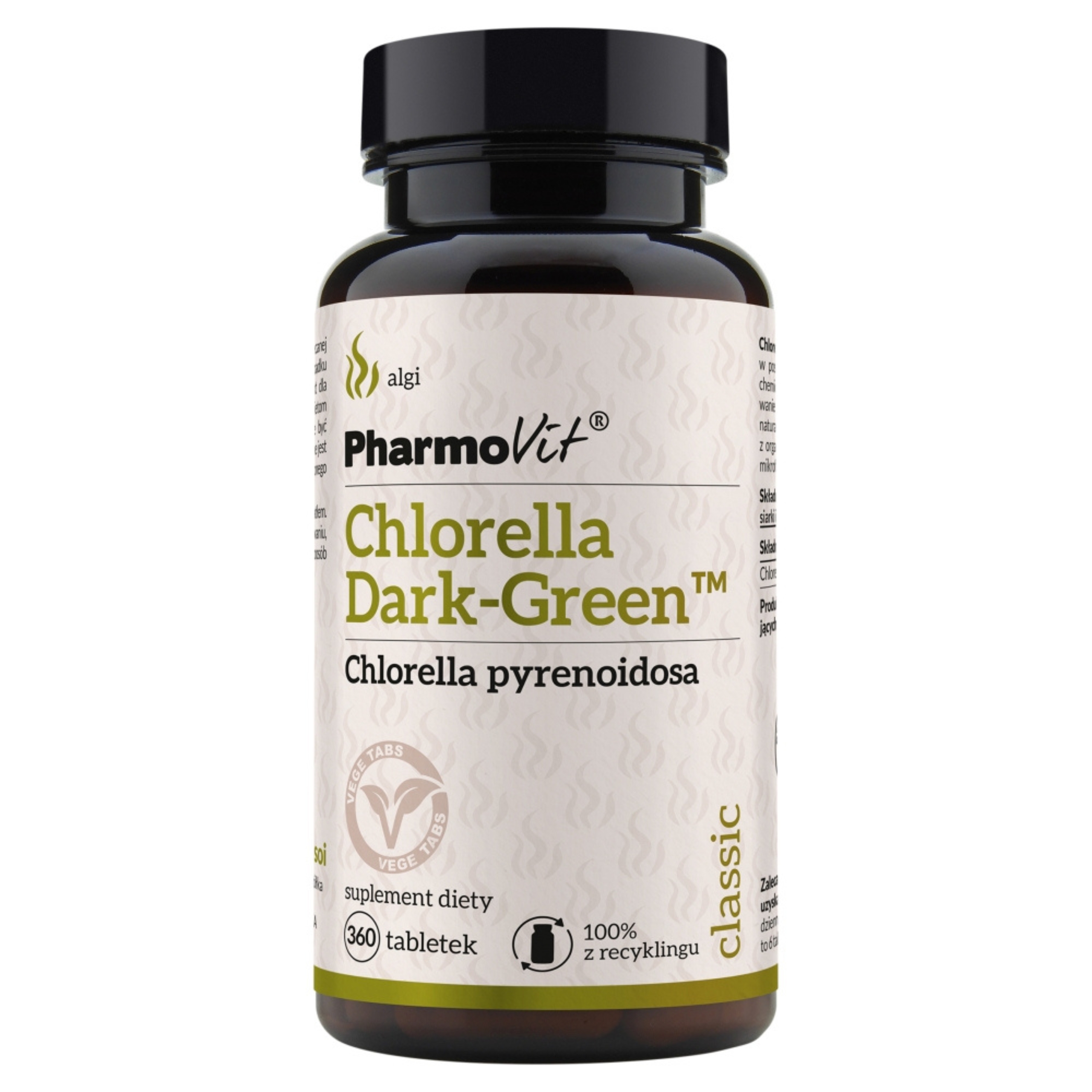 Pharmovit chlorella dark-green, 360 tabletek