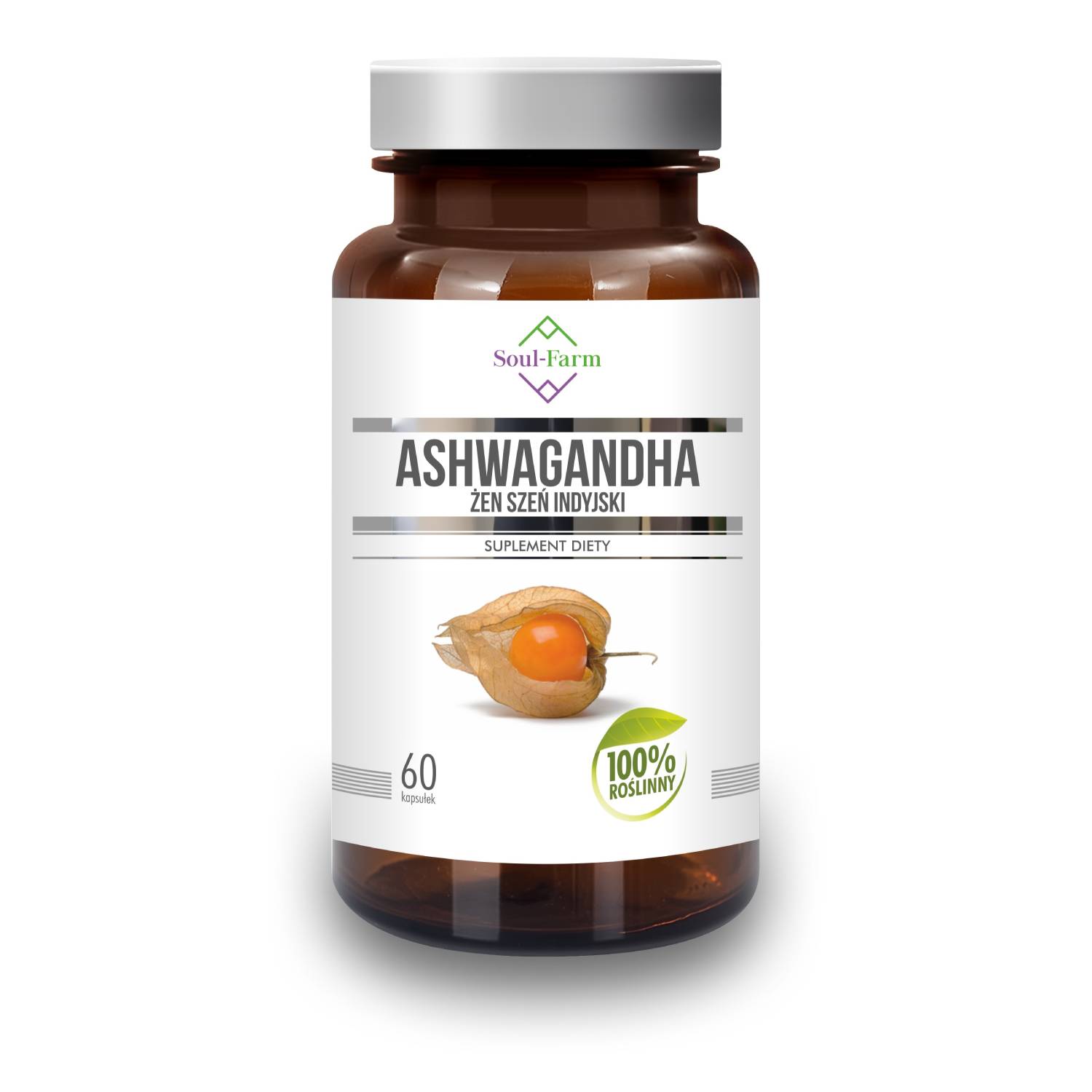 Soul-farm ashwagandha ekstrakt 5% witanolidów, 60 kapsułek