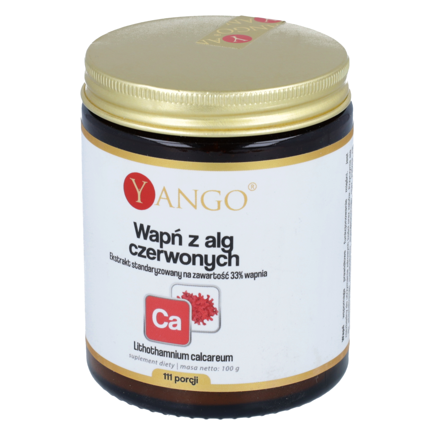 Yango wapń z alg czerwonych, proszek, 100 g