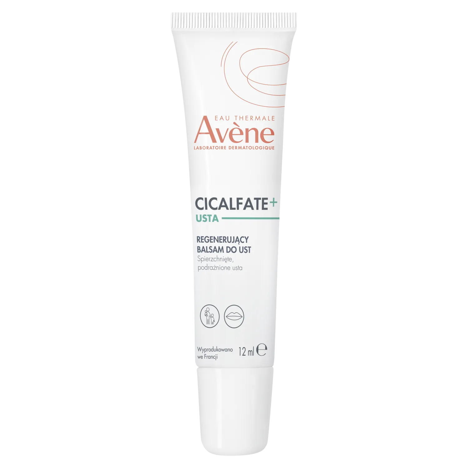 Avene eau thermale - cicalfate+ regenerujący balsam do ust, 12 ml