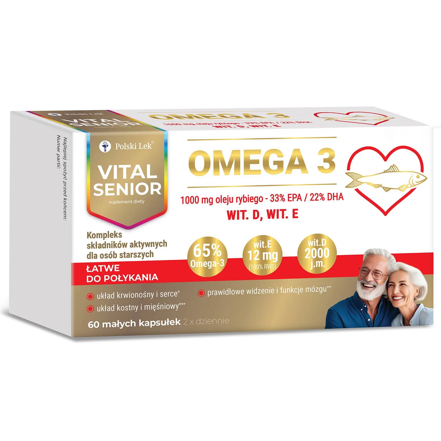 Vital senior omega 3, 60 kapsułek