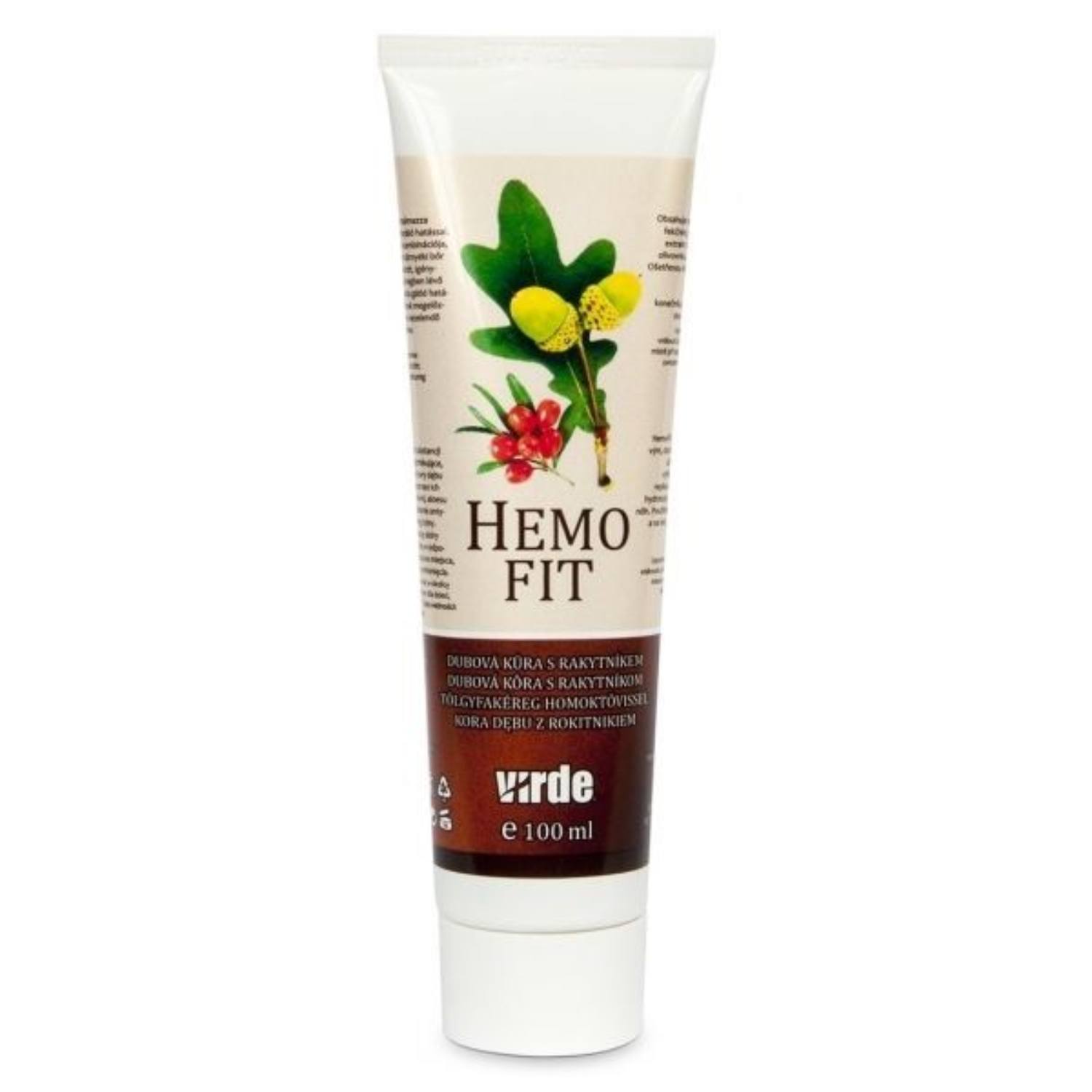 Virde hemofit - żel z kory dębowej i rokitnika na hemoroidy, 100 ml