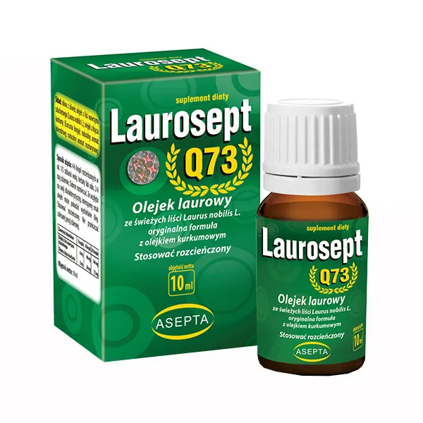 Laurosept q73, olejek laurowy, krople, 10 ml