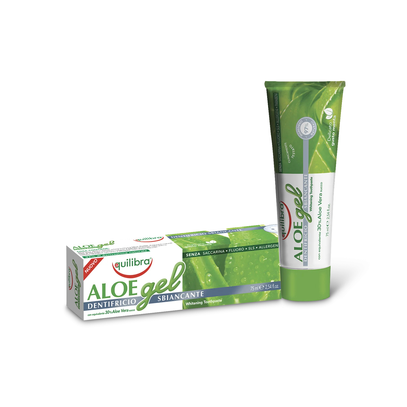 Equilibra aloe - pasta do zębów wybielająca, żel aloesowy, 75 ml