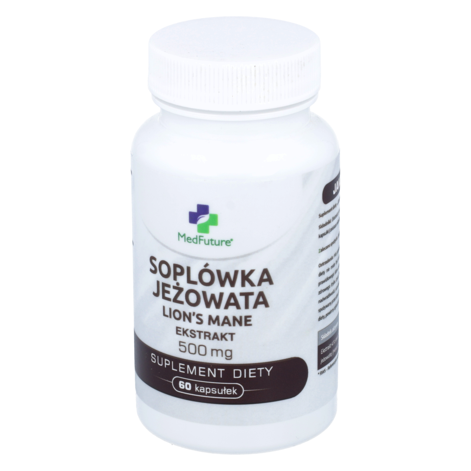 Medfuture soplówka jeżowata ekstrakt 500 mg, 60 kapsułek