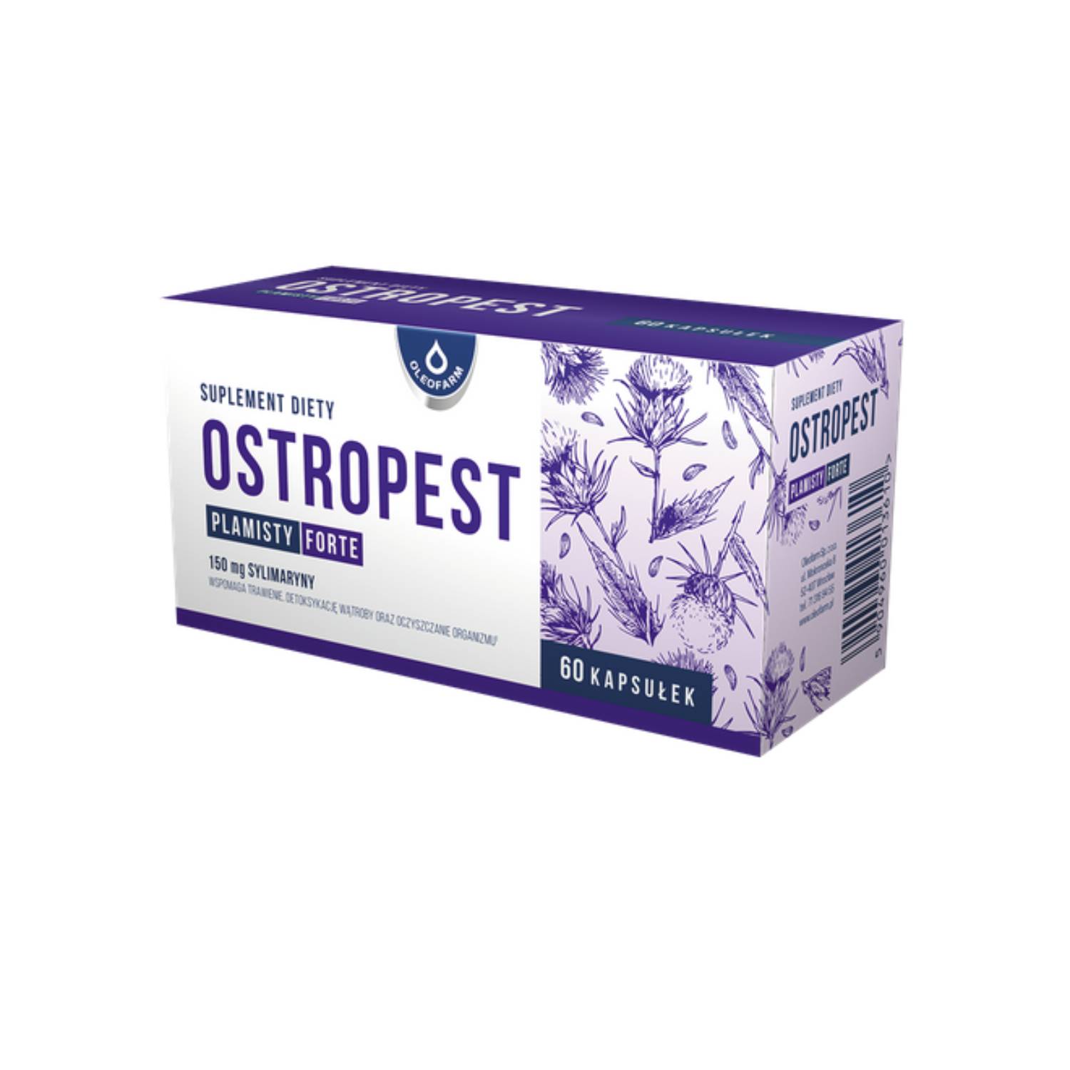 Ostropest plamisty forte, 60 kapsułek