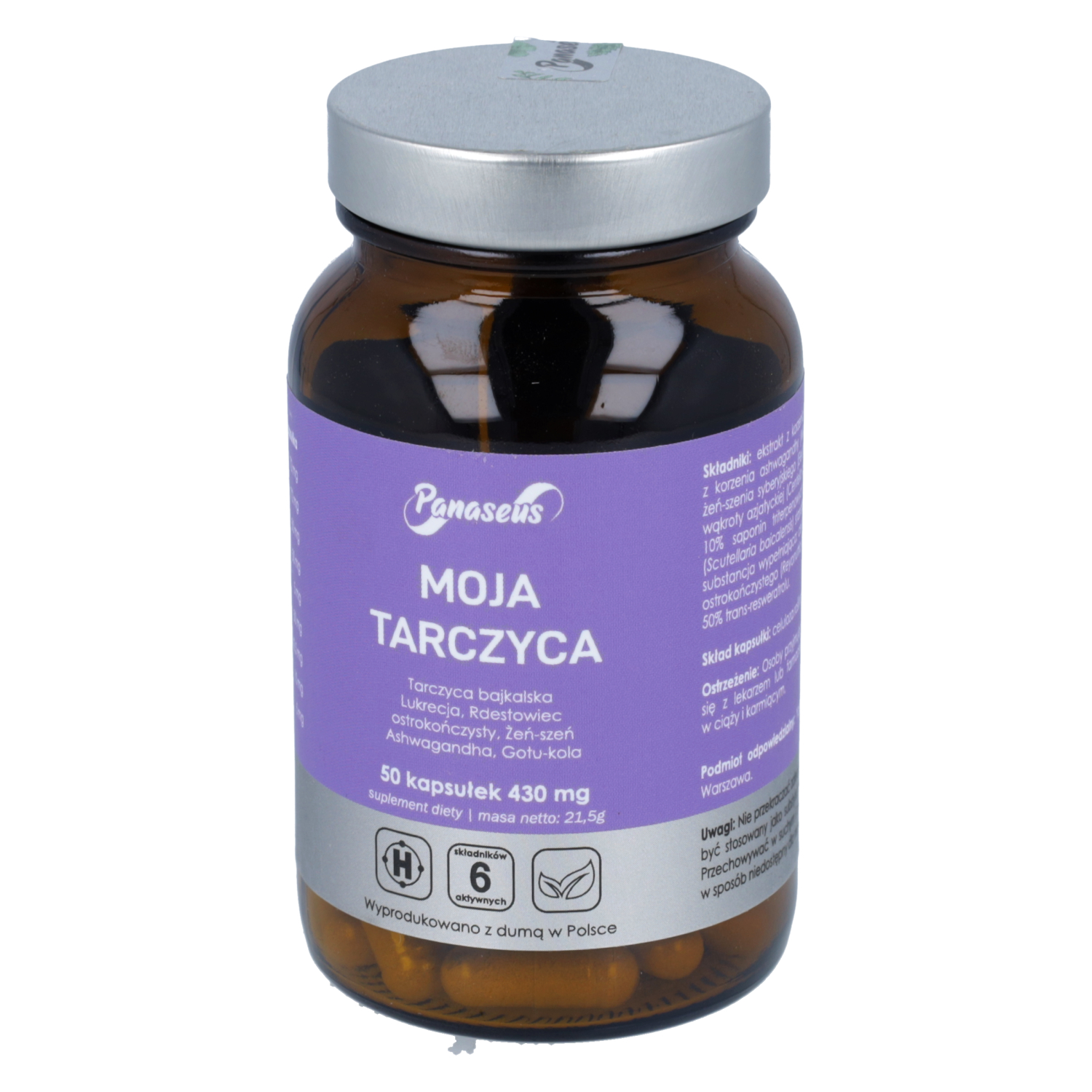 Panaseus moja tarczyca, 50 kapsułek