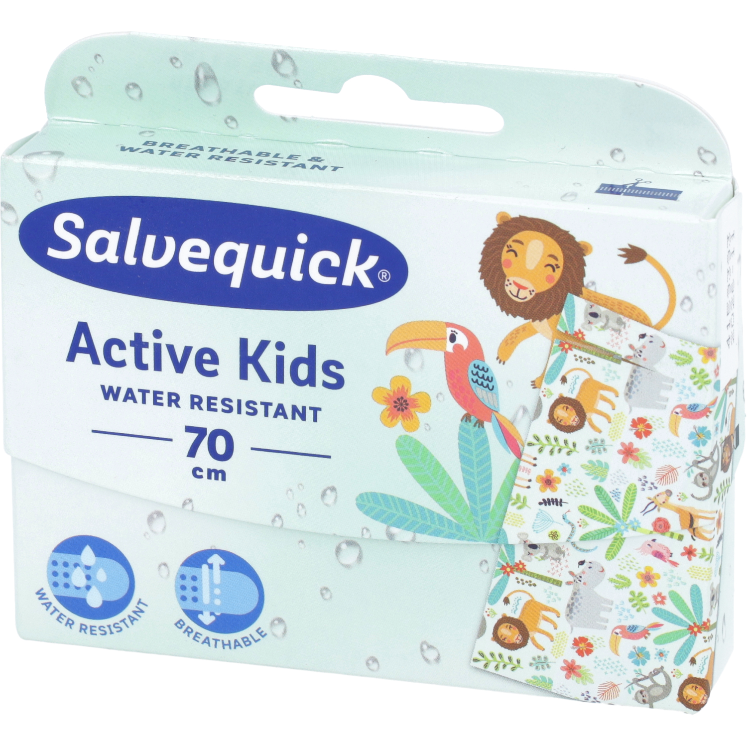 Salvequick active kids - plastry 10x6 cm, 7 sztuk