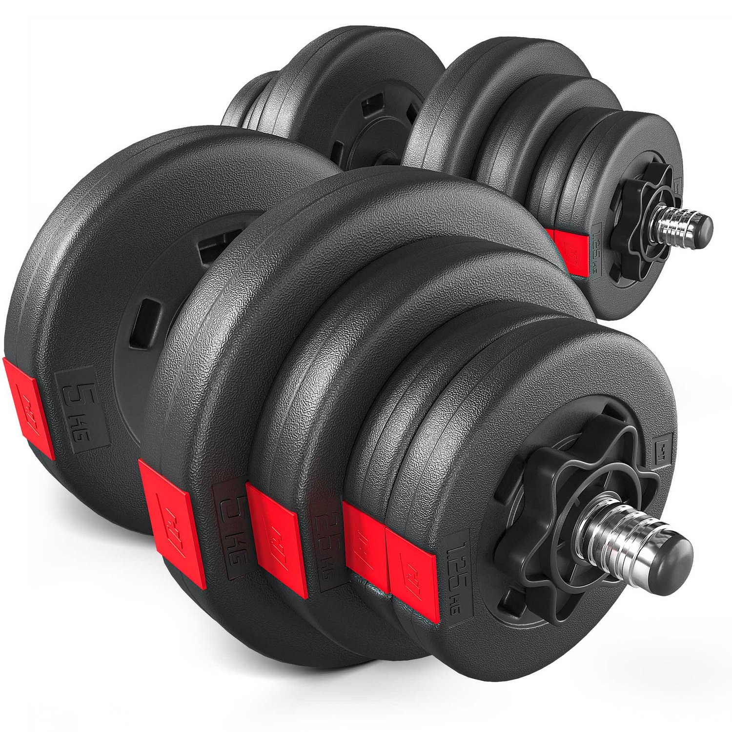Haltères courtes en plastique 40 kg 2x20 kg