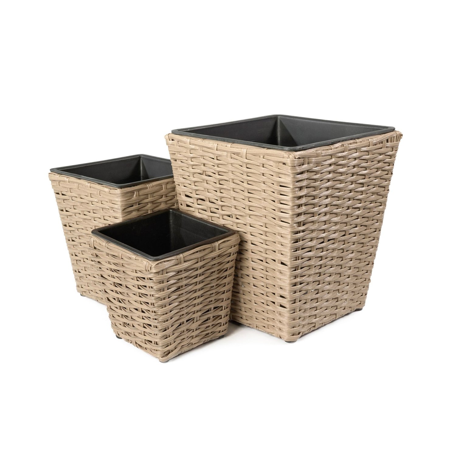 Pflanzkübel POZA 3er-Set - Beige