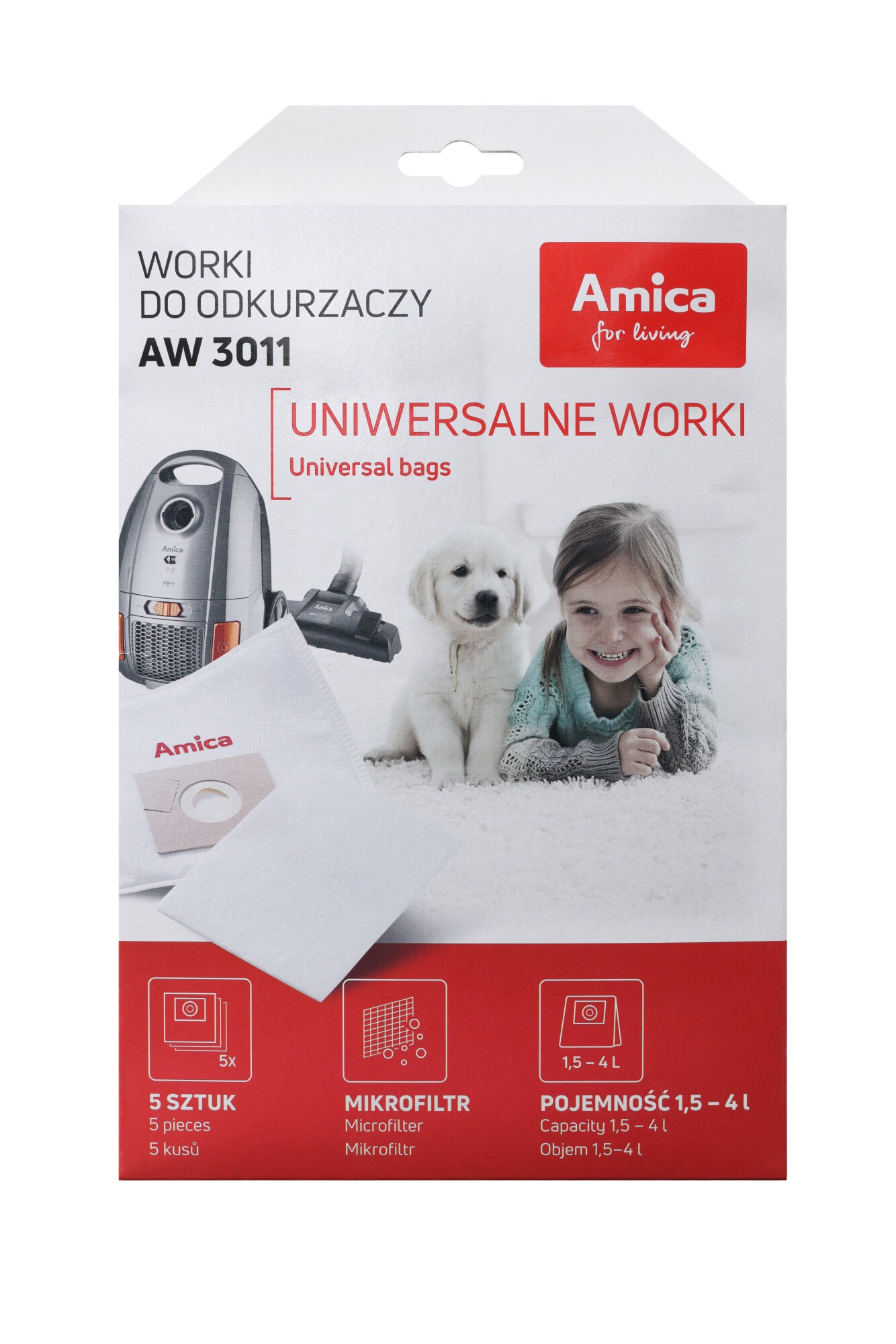 Worki AW 3011 do odkurzacza Amica - 5 szt