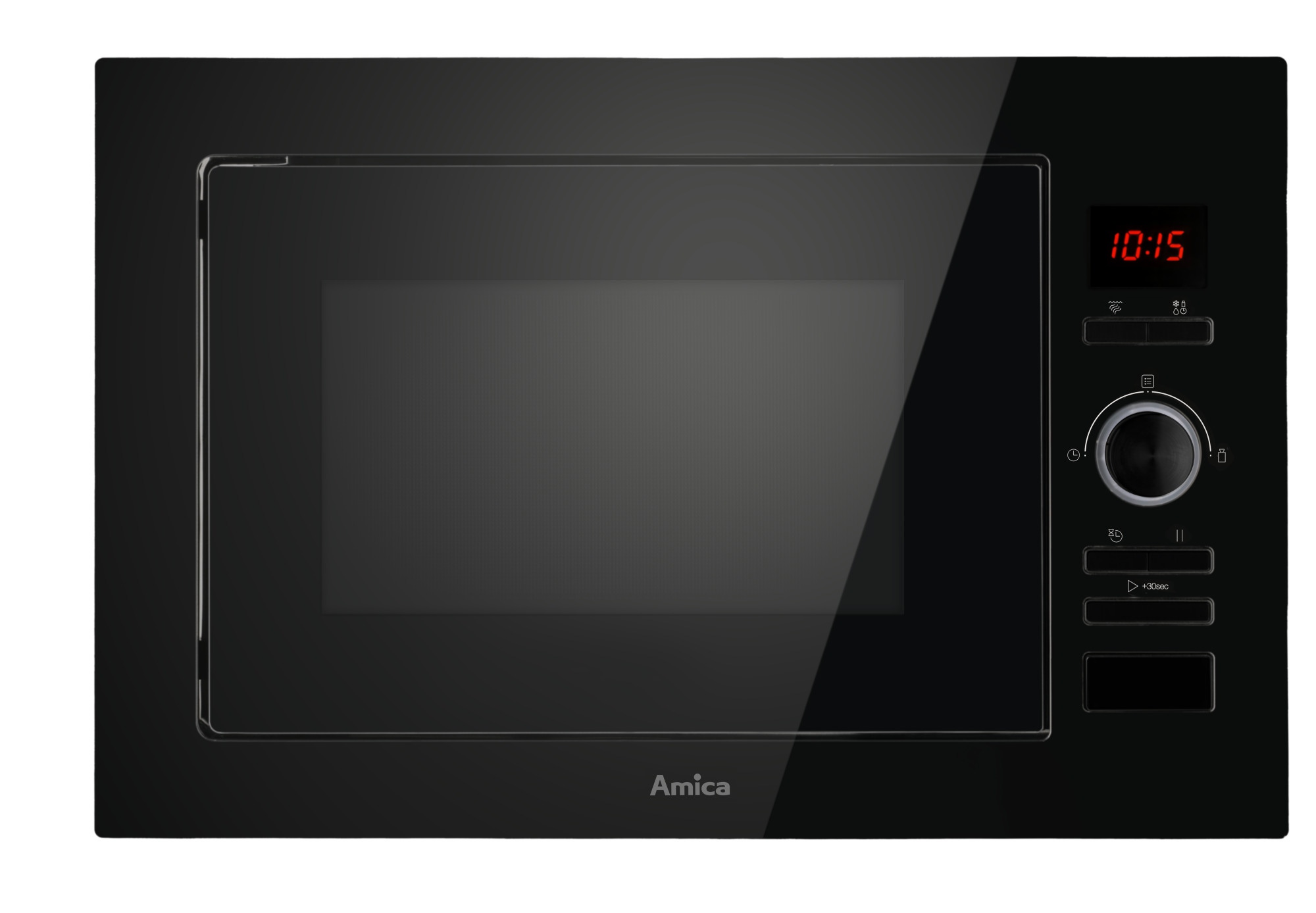 Kuchenka mikrofalowa Amica AMMB25E3GB do zabudowy Czarny 1450 W Sterowanie: Elektroniczne