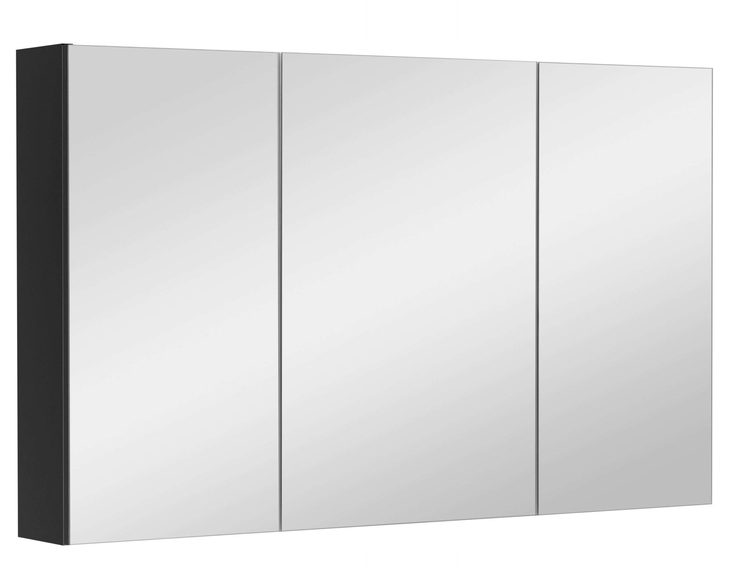 Astor Ada szafka 100x14x60 cm z lustrem czarna AM-MSL-103-03
