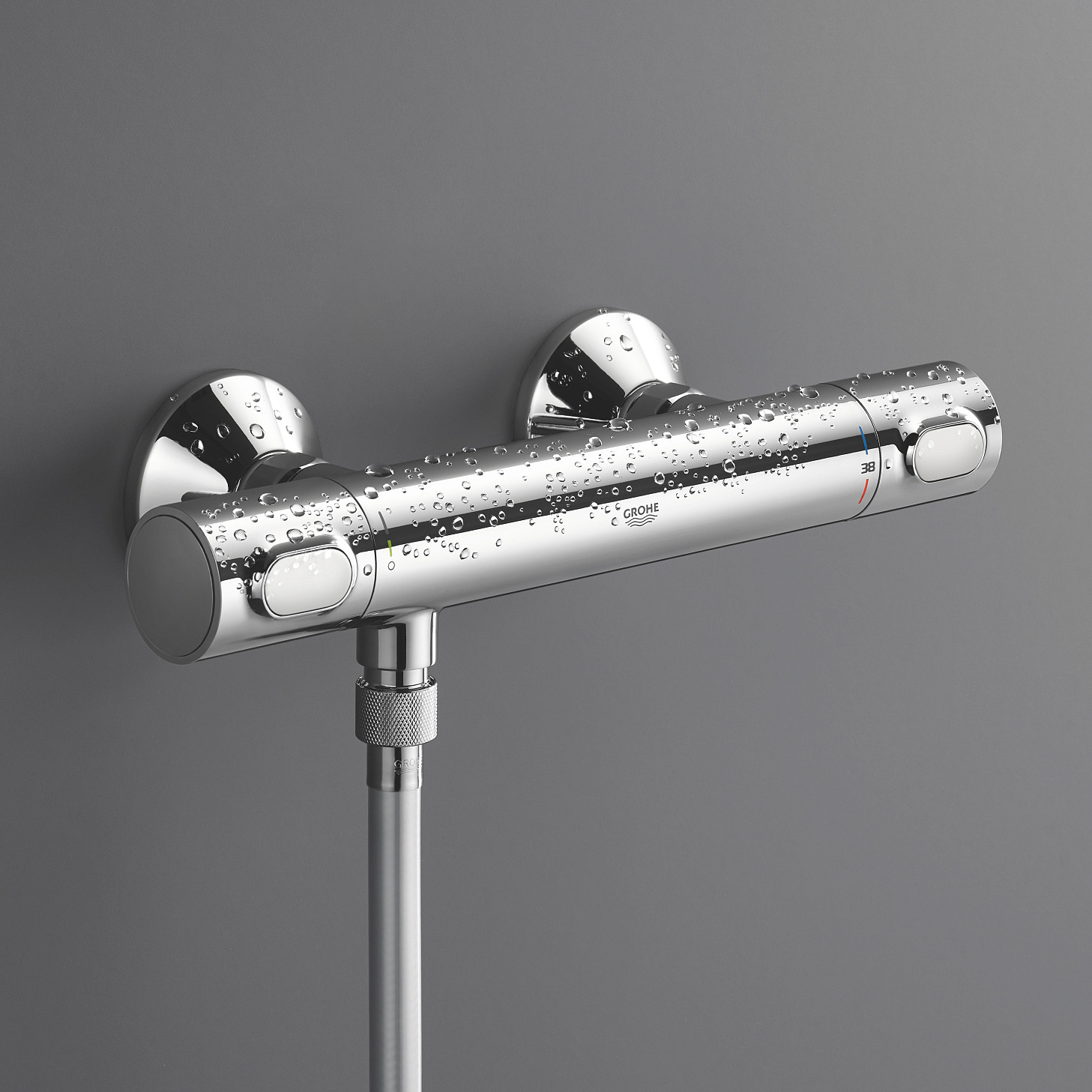 Grohe Precision Flow bateria prysznicowa ścienna termostatyczna chrom 34840000 - Wysyłka w 24h