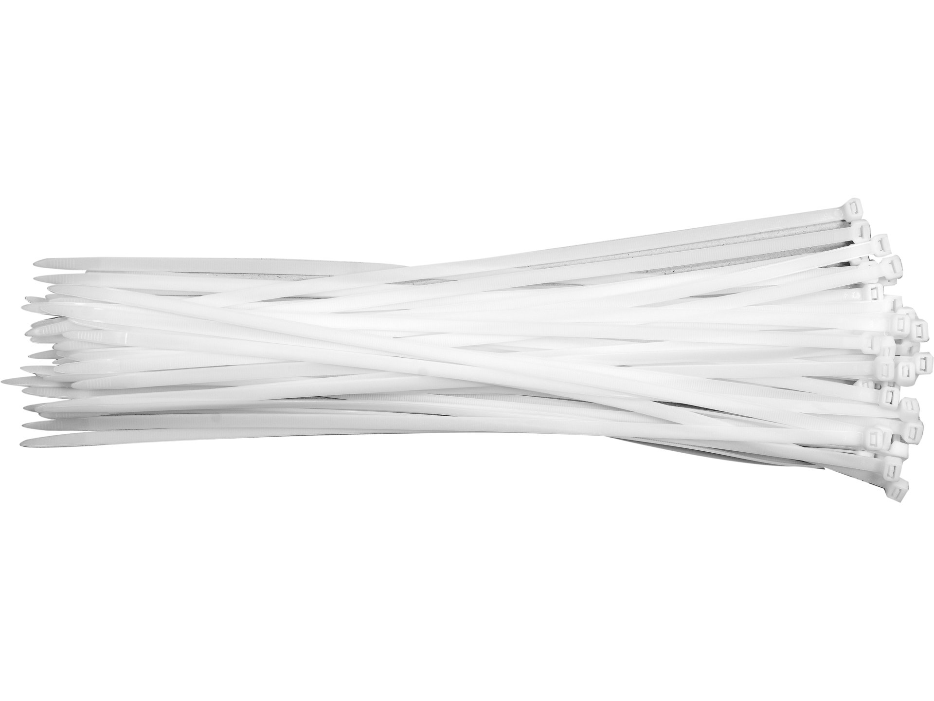 Opaski kablowe zaciskowe YATO białe 350x7.6mm 50 szt. plastik YT-70632