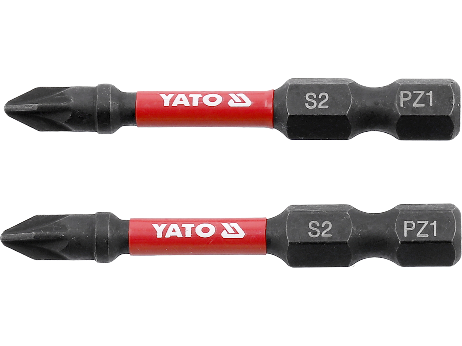 Bity udarowe do wkrętarki YATO pz1 1/4 cala 50mm 2 szt. stal s2 pozidriv YT-78043