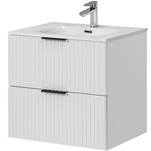 COMAD Szafka ADEL WHITE z umywalką meblową SKY 60 cm