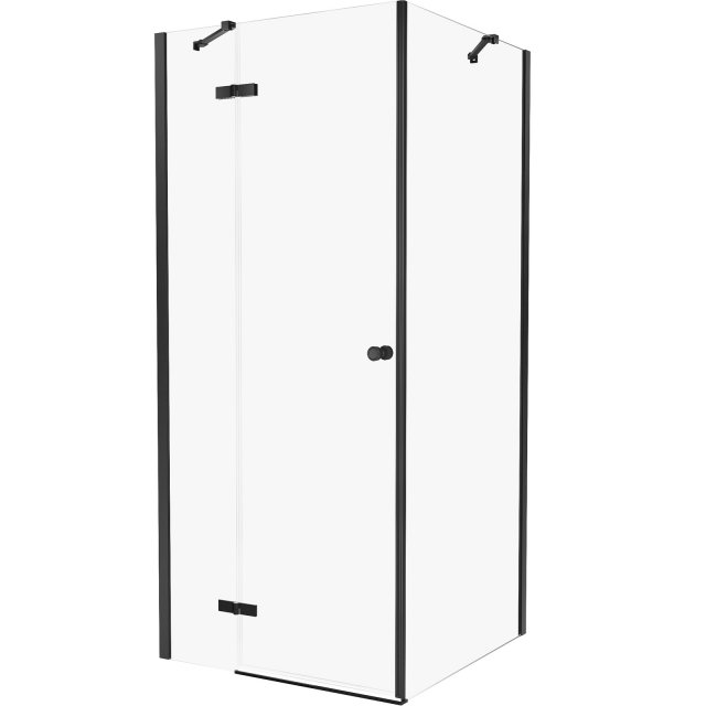 NEW TRENDY Kabina prysznicowa prostokątna KALIBRA BLACK 1D 100x80x195