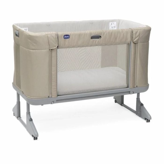 Chicco Next2Me Forever Łóżeczko dostawne + Rücken Materacyk Handy-Honey Beige