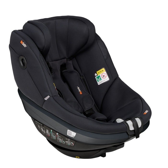 BeSafe Beyond² 360 - fotelik bez bazy od 61 do 125 cm-Black Soft Breeze
