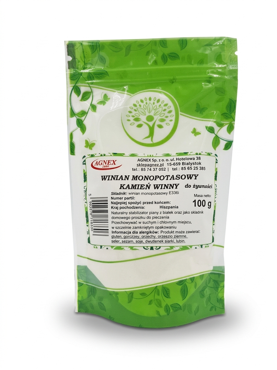 Winian monopotasowy (kamień winny) 100g