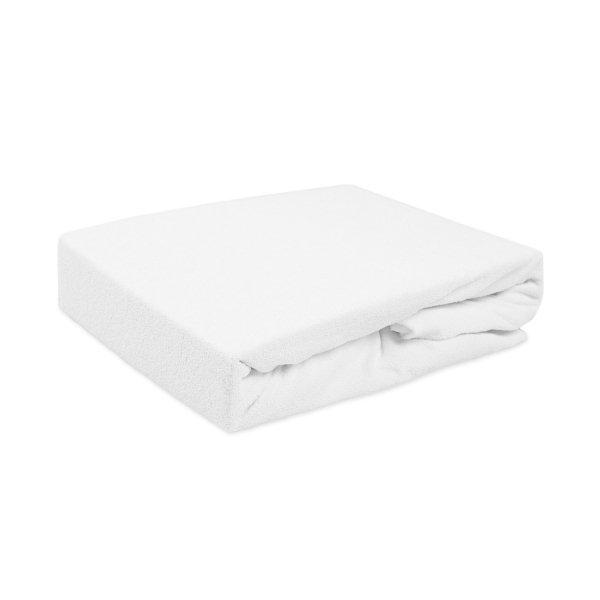 Prześcieradło Frotte PREMIUM na wysoki materac 90x200 na gumkę wz. 001 biały